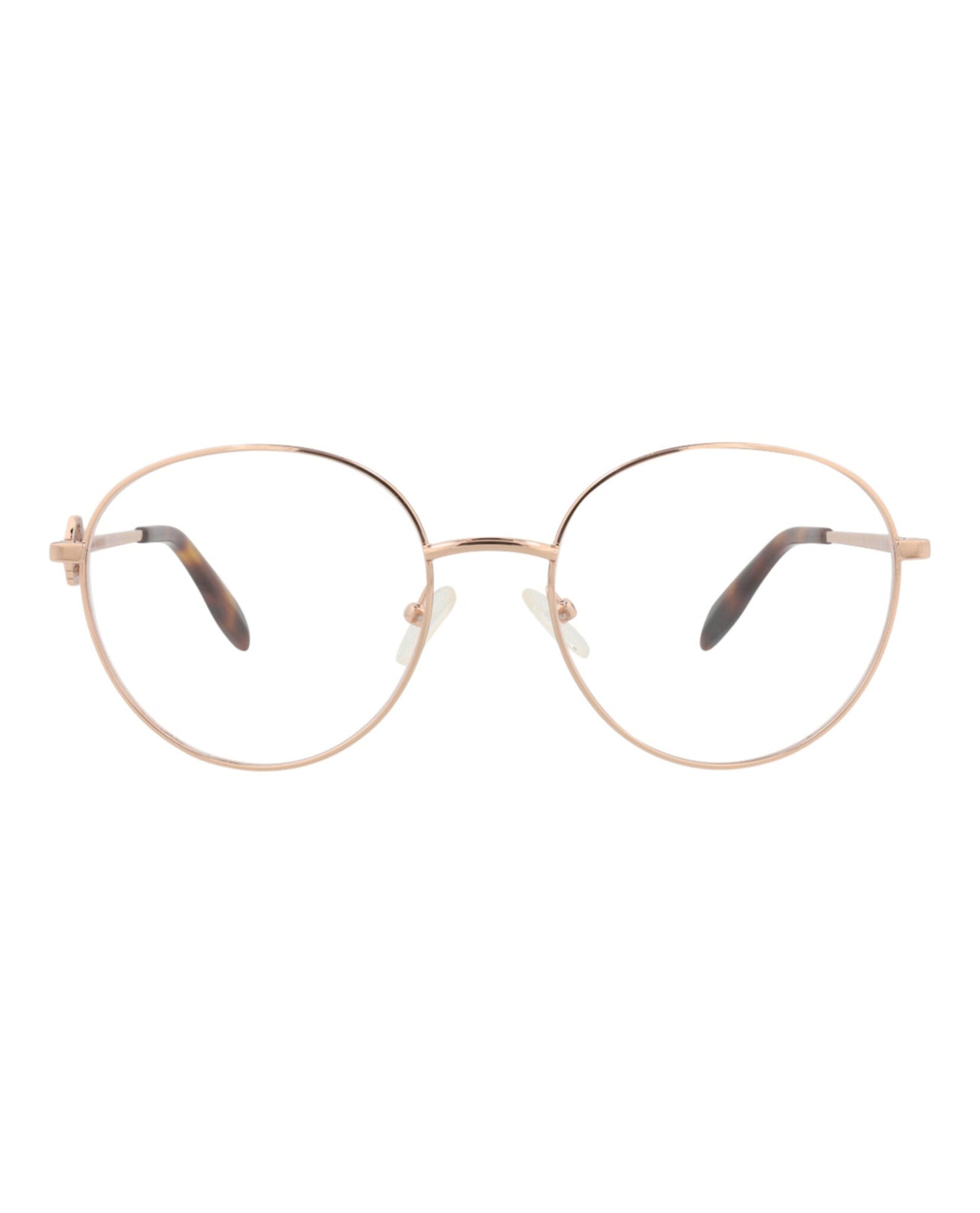 Alexander McQueen Round-Frame Metal Optical Frames