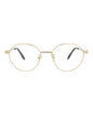 Alexander McQueen Round-Frame Metal Optical Frames