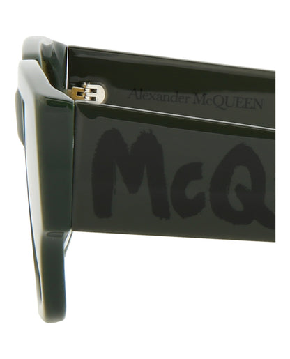 Alexander McQueen Women's Square/Rectangle-Frame Acetate Sunglasses