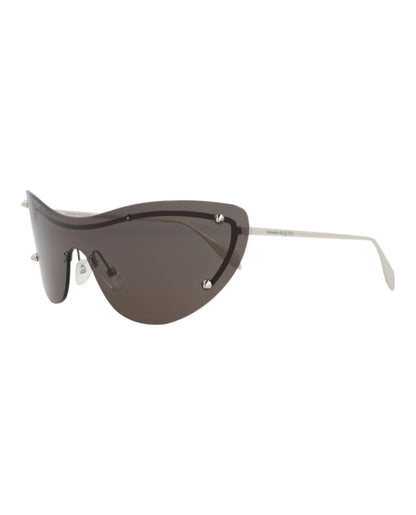 Alexander McQueen Cat Eye-Frame Metal Sunglasses