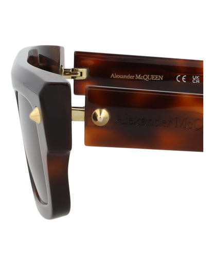 Alexander McQueen Square-Frame Recycled Acetate Sunglasses