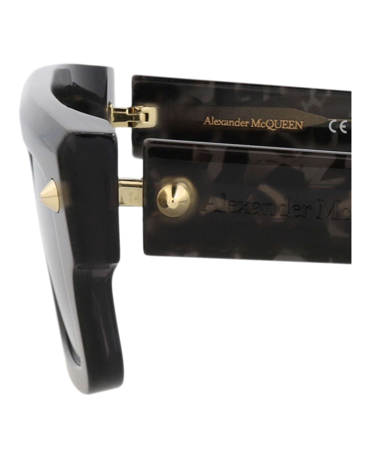 Alexander McQueen Square-Frame Recycled Acetate Sunglasses