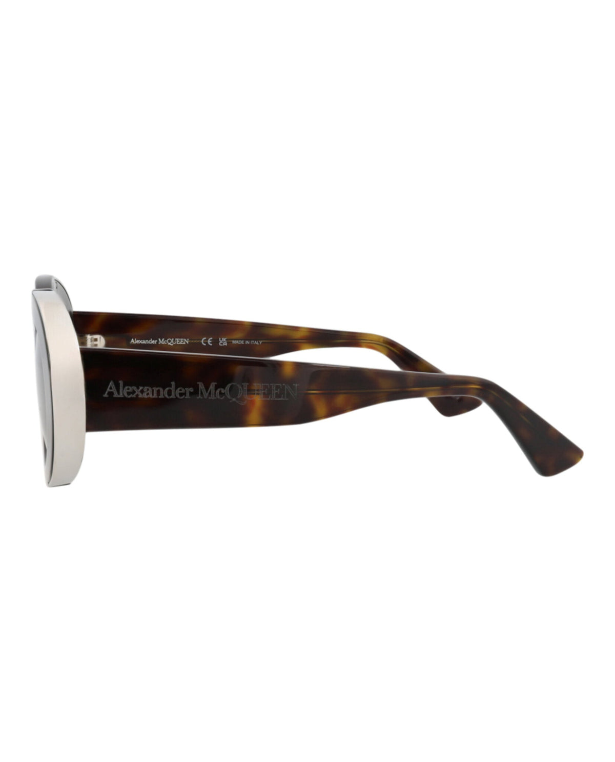 Alexander McQueen Round-Frame Recycled Acetate Sunglasses