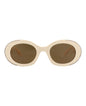 Alexander McQueen Round-Frame Recycled Acetate Sunglasses