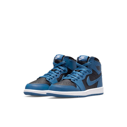 Air Jordan Preschool Retro 1 High Og Ps 'Dark Marine Blue' Sneakers