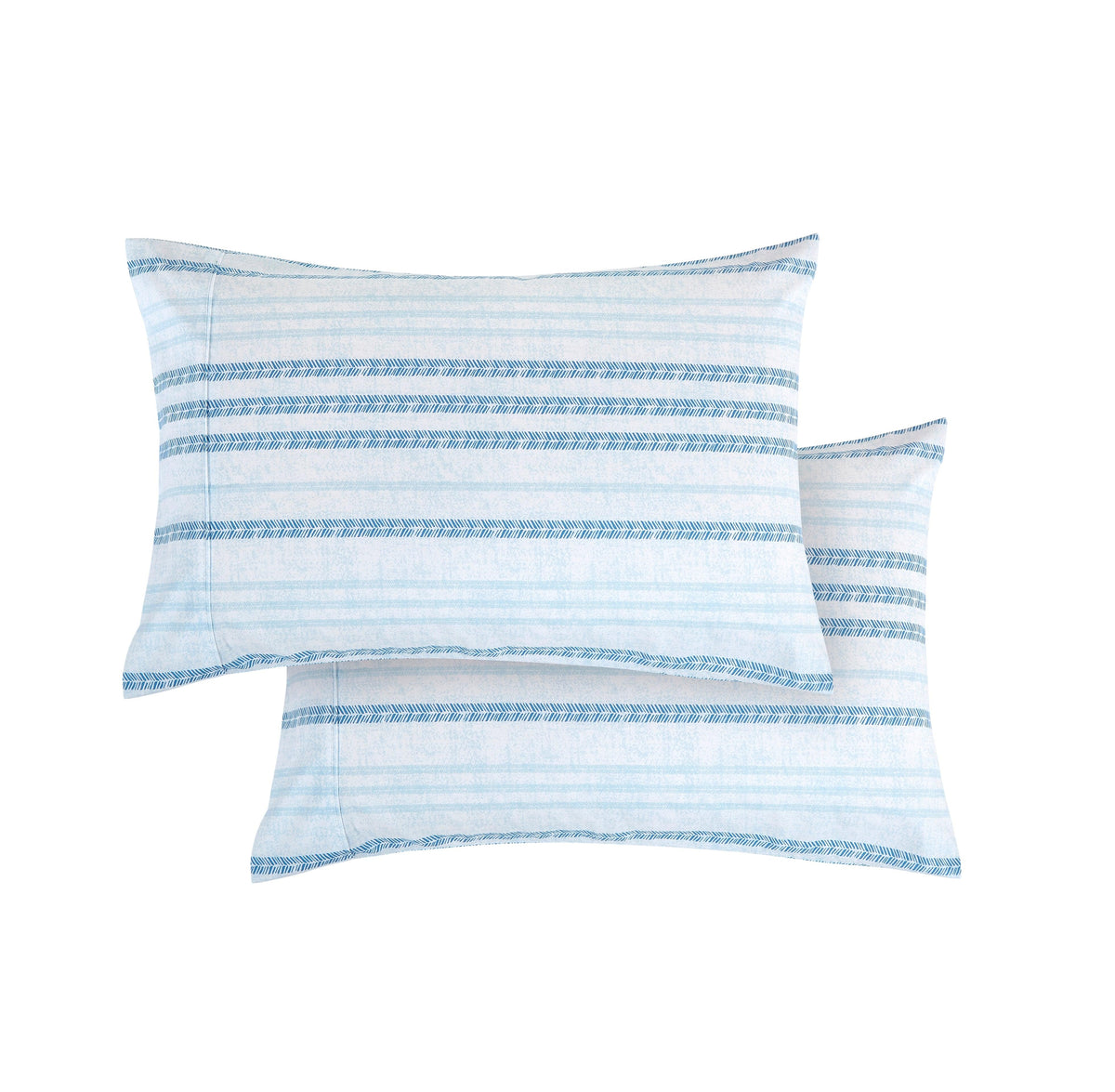Elegant Comfort Floral and Stripe Pattern Pillowcases