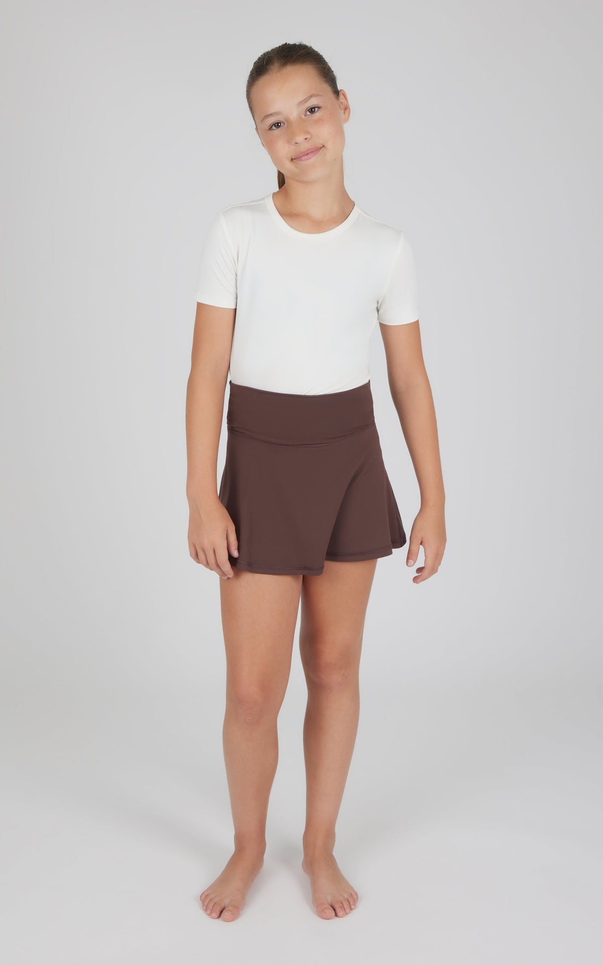 90 Degree by Reflex Girls 2 PK Lux Fold Over Skort