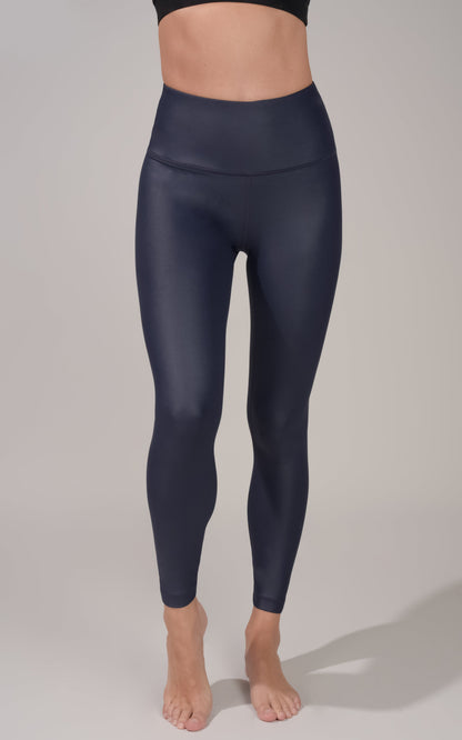 90 Degree by Reflex Interlink Faux Leather High Waist Cire 7/8 Ankle