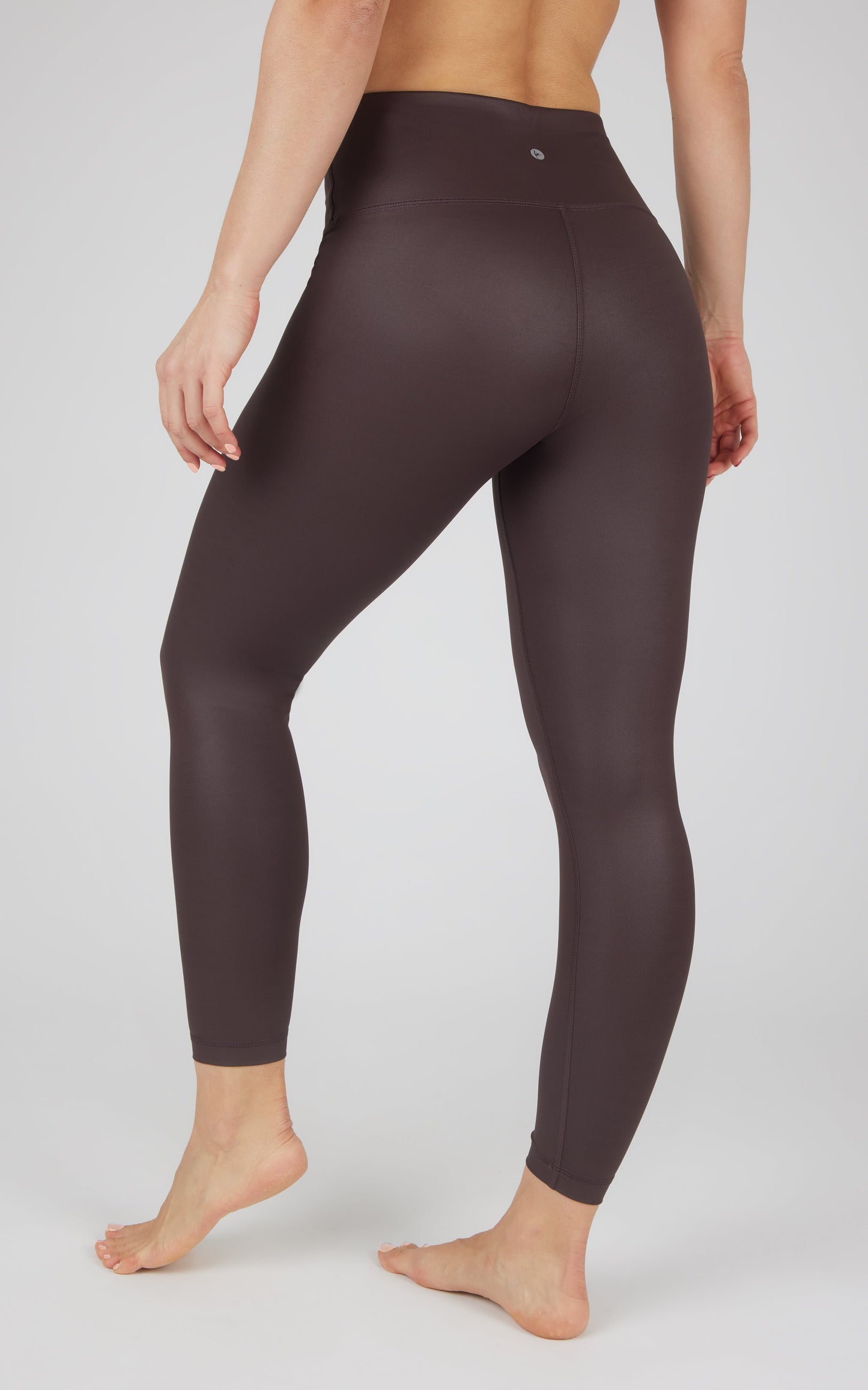 90 Degree by Reflex Interlink Faux Leather High Waist Cire 7/8 Ankle