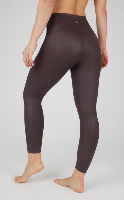 90 Degree by Reflex Interlink Faux Leather High Waist Cire 7/8 Ankle