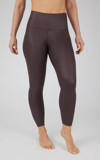 90 Degree by Reflex Interlink Faux Leather High Waist Cire 7/8 Ankle