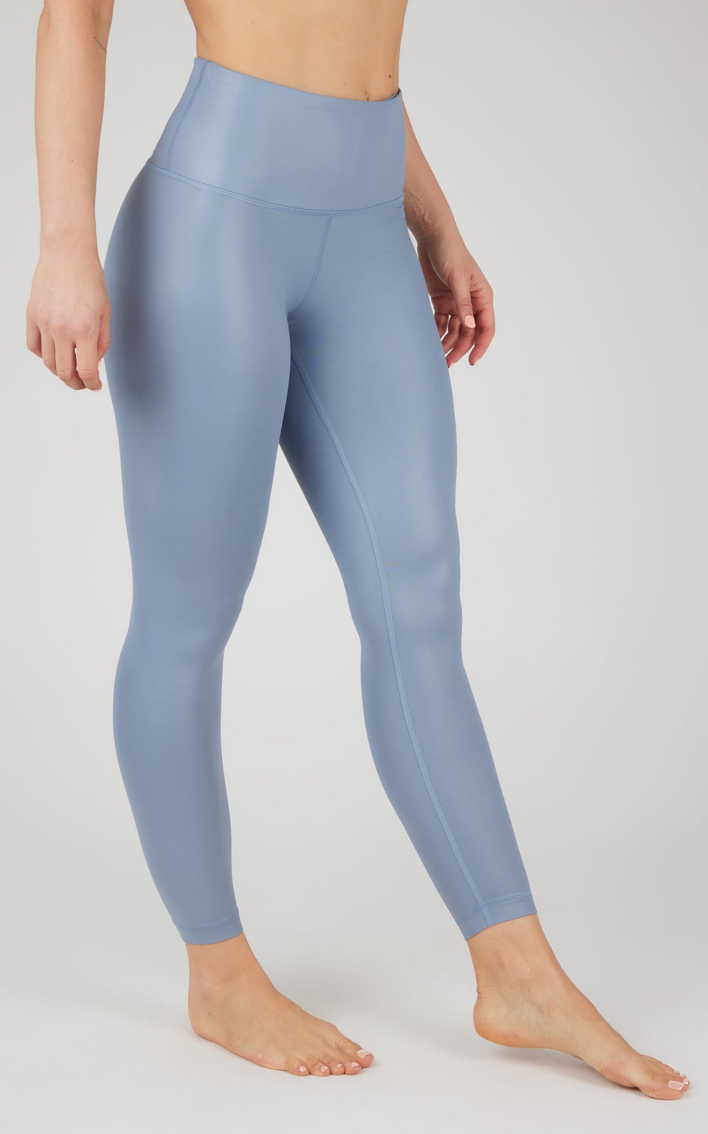 90 Degree by Reflex Interlink Faux Leather High Waist Cire 7/8 Ankle