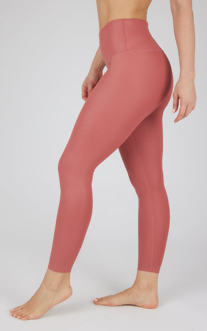 90 Degree by Reflex Interlink Faux Leather High Waist Cire 7/8 Ankle