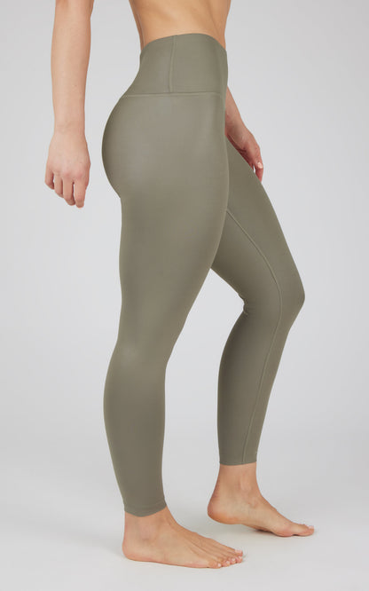 90 Degree by Reflex Interlink Faux Leather High Waist Cire 7/8 Ankle