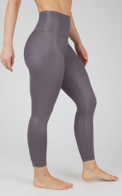 90 Degree by Reflex Interlink Faux Leather High Waist Cire 7/8 Ankle