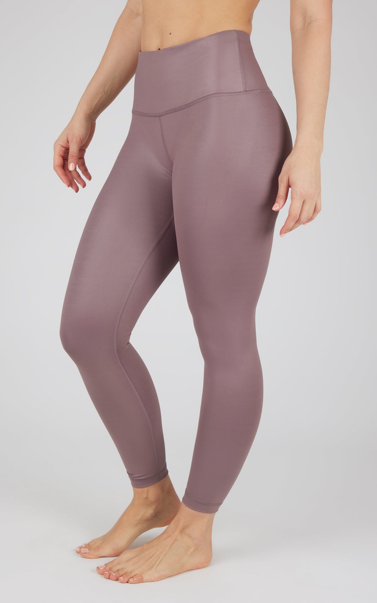 90 Degree by Reflex Interlink Faux Leather High Waist Cire 7/8 Ankle