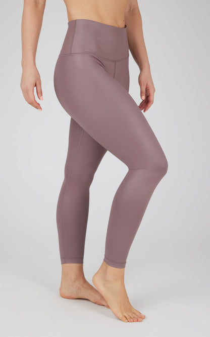 90 Degree by Reflex Interlink Faux Leather High Waist Cire 7/8 Ankle