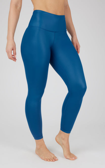 90 Degree by Reflex Interlink Faux Leather High Waist Cire 7/8 Ankle