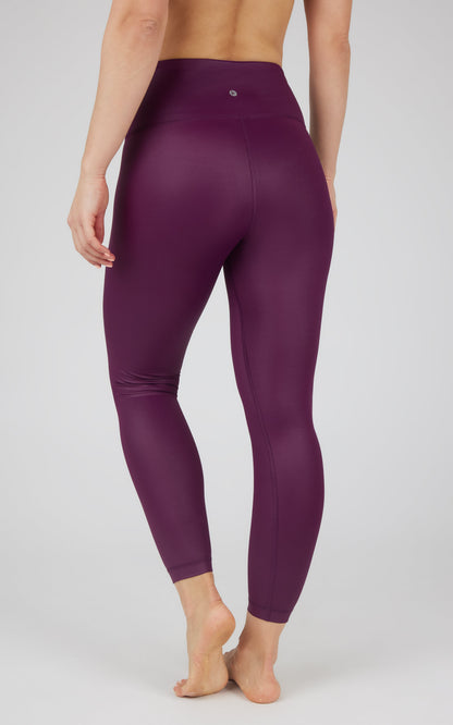 90 Degree by Reflex Interlink Faux Leather High Waist Cire 7/8 Ankle