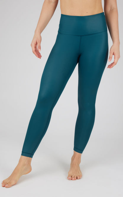 90 Degree by Reflex Interlink Faux Leather High Waist Cire 7/8 Ankle