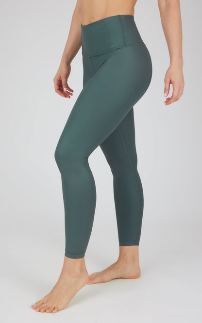 90 Degree by Reflex Interlink Faux Leather High Waist Cire 7/8 Ankle