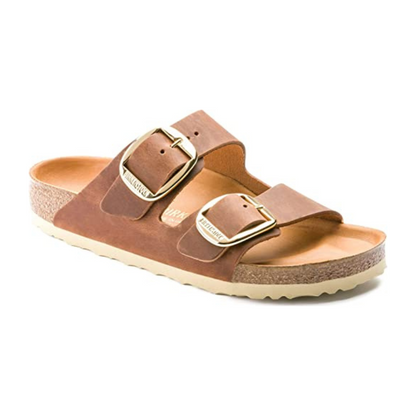 Birkenstock Arizona Big Buckle Oiled Leather Cognac