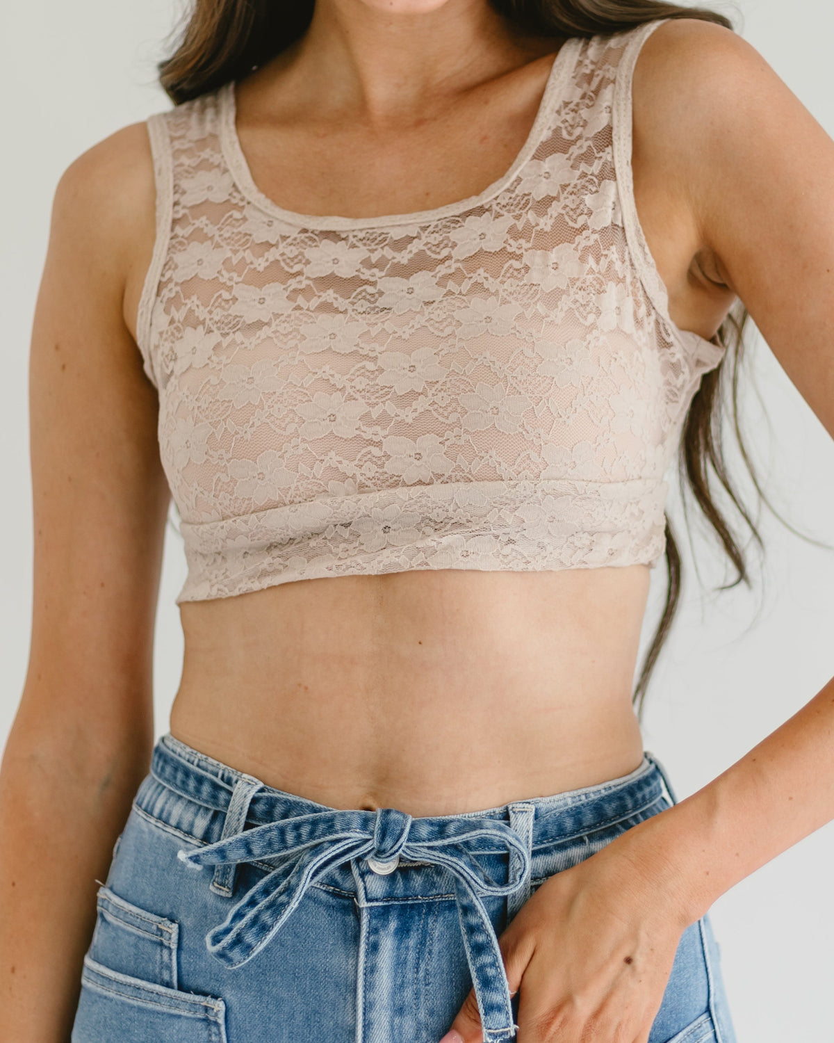 Full Lace Tank Halftee