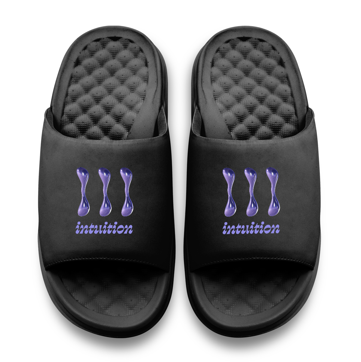 111 Angel Number Motive Slide Sandals