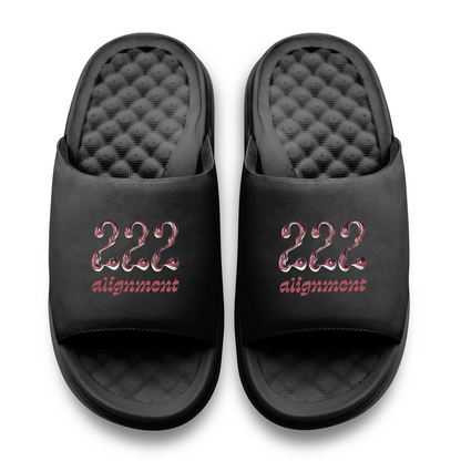 222 Angel Number Motive Slide Sandals