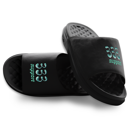 333 Angel Number Motive Slide Sandals