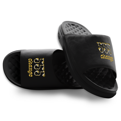 555 Angel Number Motive Slide Sandals