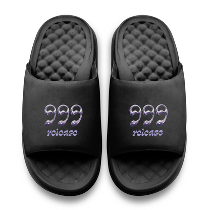999 Angel Number Motive Slide Sandals
