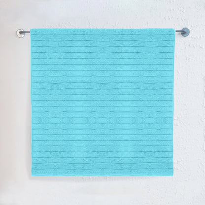 Elegant Comfort 1-Piece Premium Turkish Cotton Corduroy Stripe Jumbo Towel, 35x 70 inch