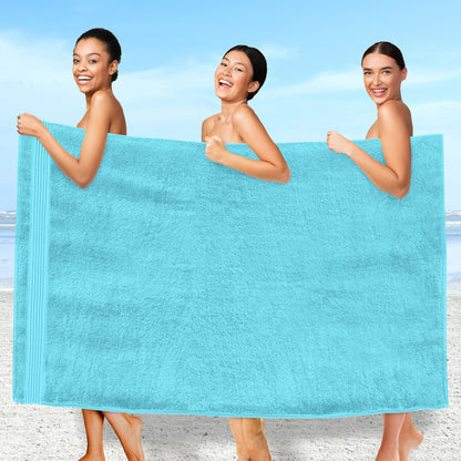 Elegant Comfort 1 Piece Premium Turkish Cotton Oversized Bath Sheet Towel 40 x 80 Inch