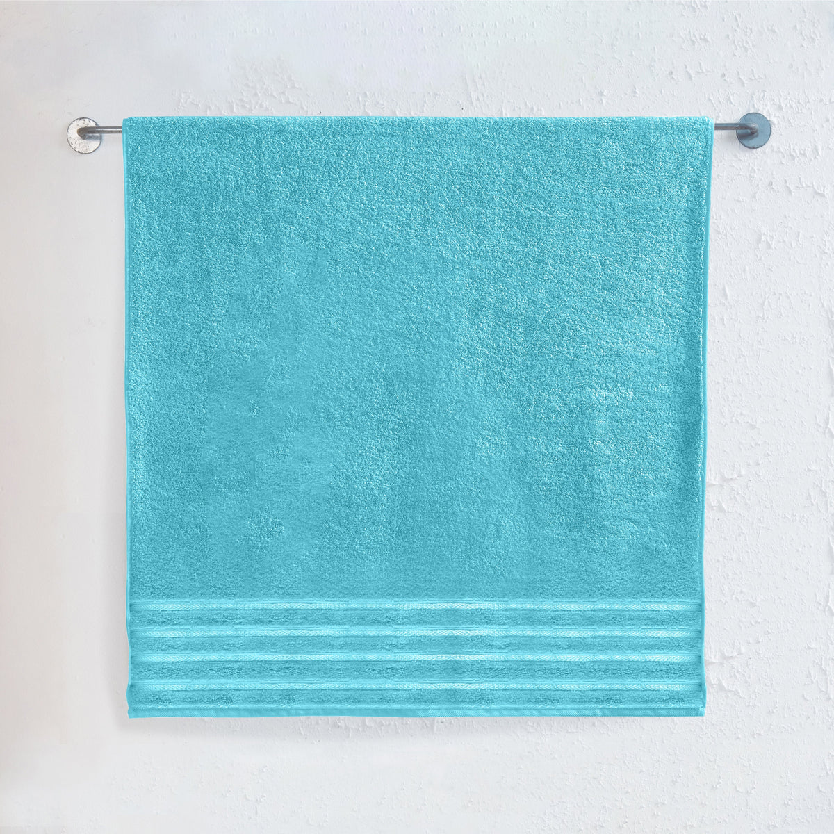 Elegant Comfort 1-Piece Premium Turkish Cotton 4 Lines Stripe Jumbo Towel, 35x 70 inch