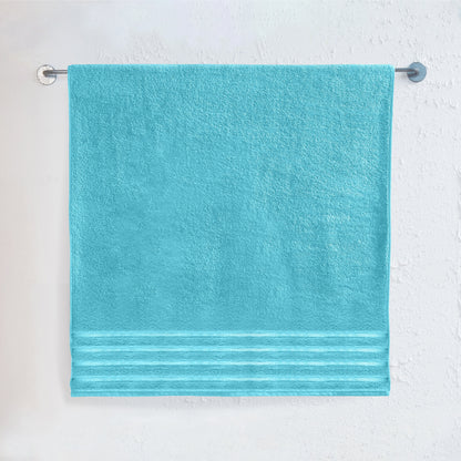 Elegant Comfort 1-Piece Premium Turkish Cotton 4 Lines Stripe Jumbo Towel, 35x 70 inch