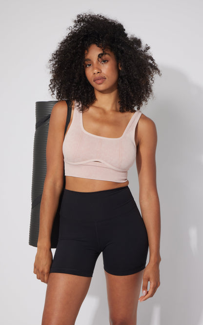 90 Degree by Reflex 2 PK Stonewash Ribbed Seamless Bra