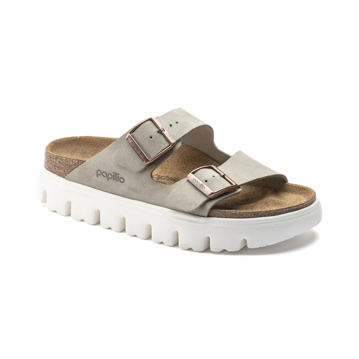 Birkenstock Arizona Platform Suede Leather Sandals