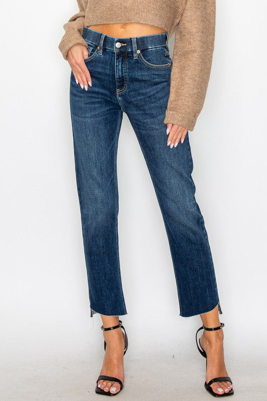 Francesca Tummy Control High Rise Straight Jeans