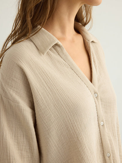 Aura Mini Shirt - Oatmeal