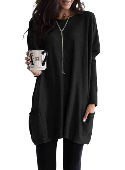 ✨Women's Casual Long Sleeve Lightweight T-Shirt Top with Pockets