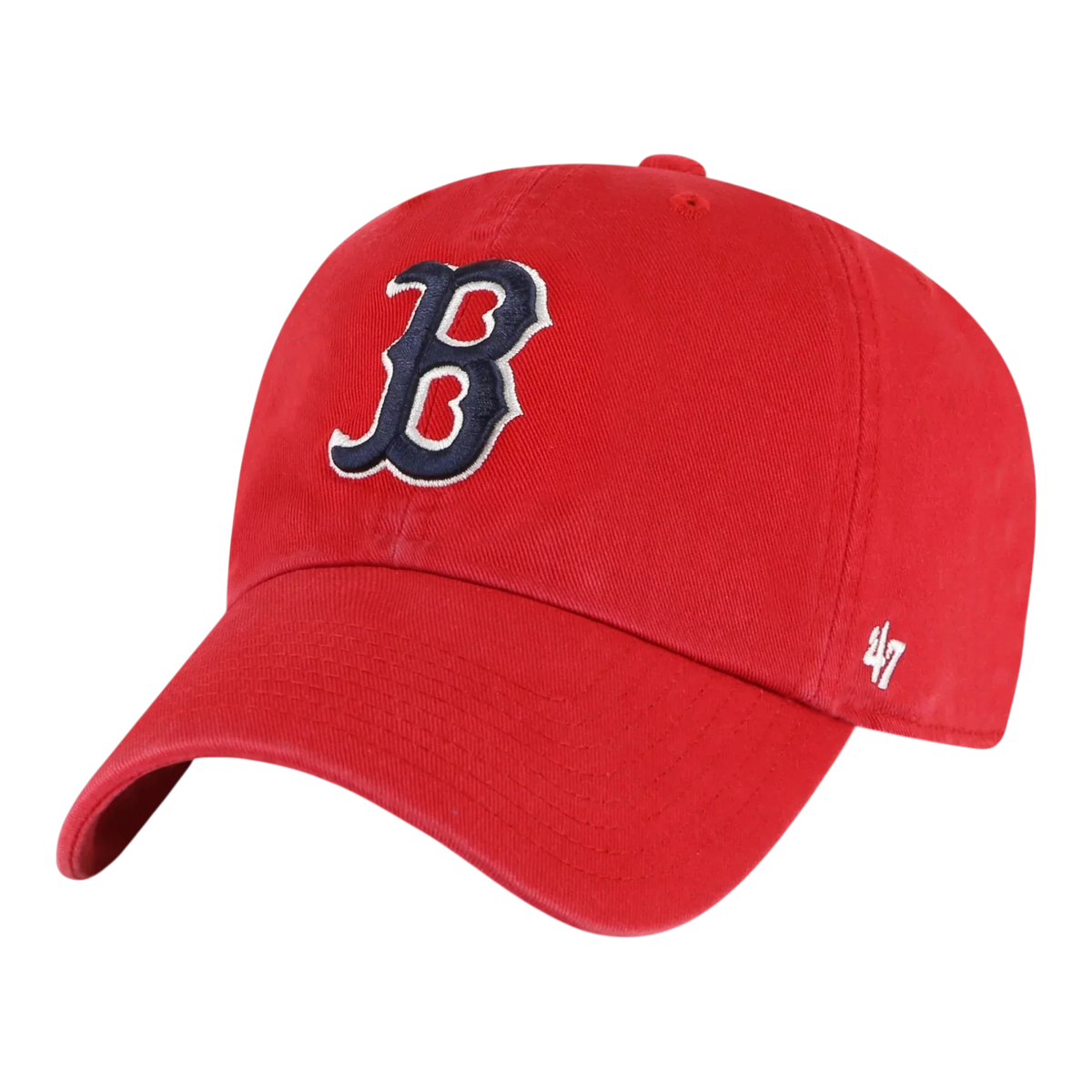 47 Brand Clean Up Boston Red Sox Strapback Hat — Red Adjustable Cap