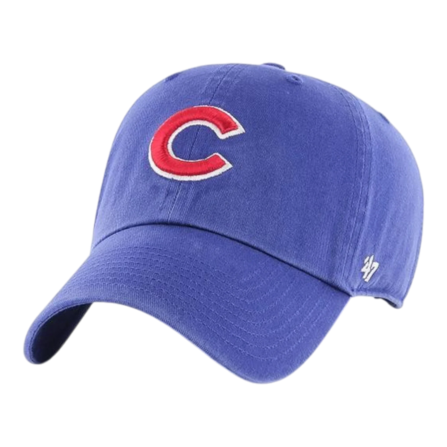 47 Brand Clean Up Chicago Cubs Strapback Hat — Royal Blue Adjustable Cap