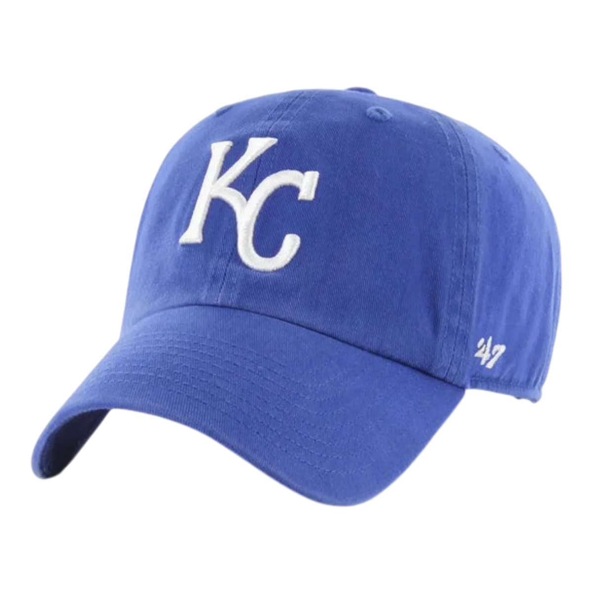 47 Brand Clean Up Kansas City Royals Strapback Hat — Royal Blue Adjustable Cap