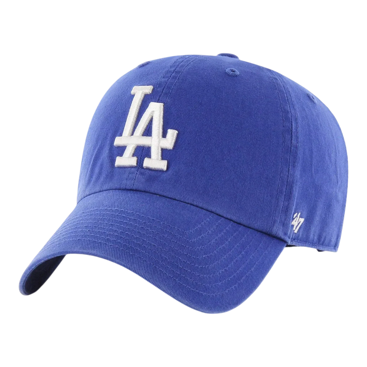 47 Brand Clean Up Los Angeles Dodgers Strapback Hat — Royal Blue Adjustable Cap