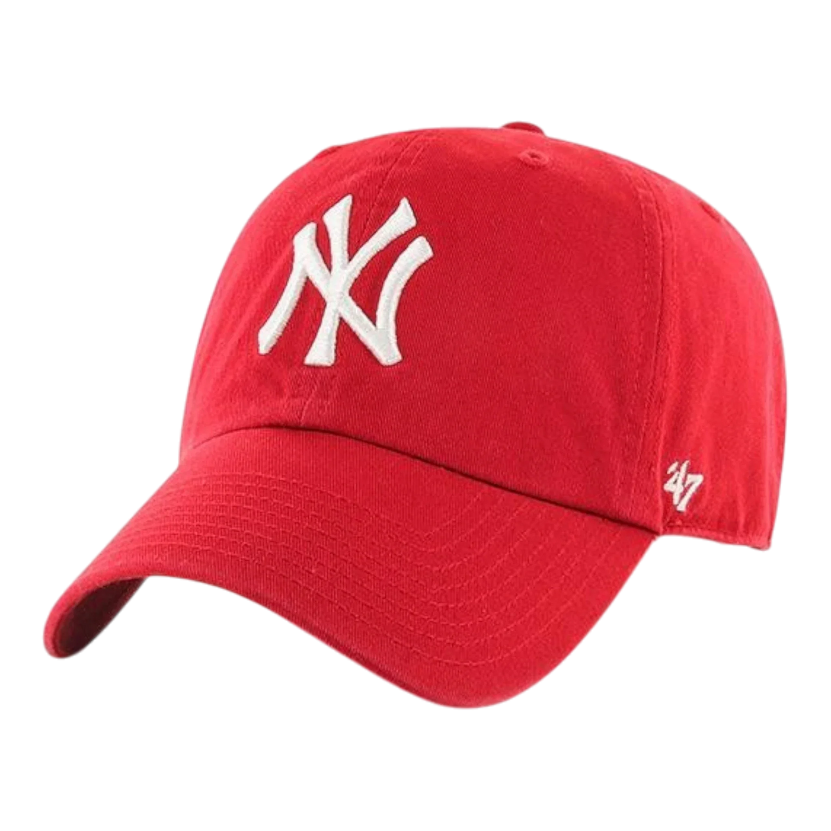 47 Brand Clean Up New York Yankees Strapback Hat — Red Adjustable Cap
