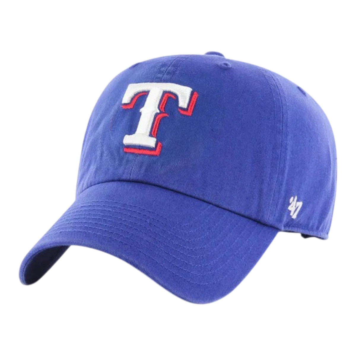 47 Brand Clean Up Texas Rangers Strapback Hat — Royal Blue Adjustable Cap