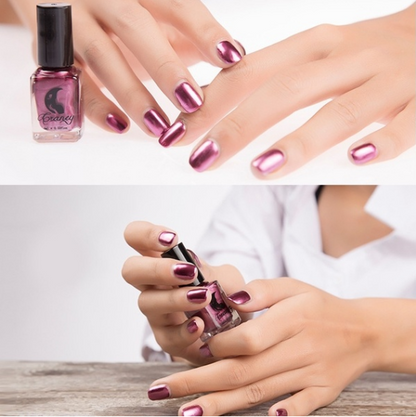 14-Color Metallic Nail Polish Set