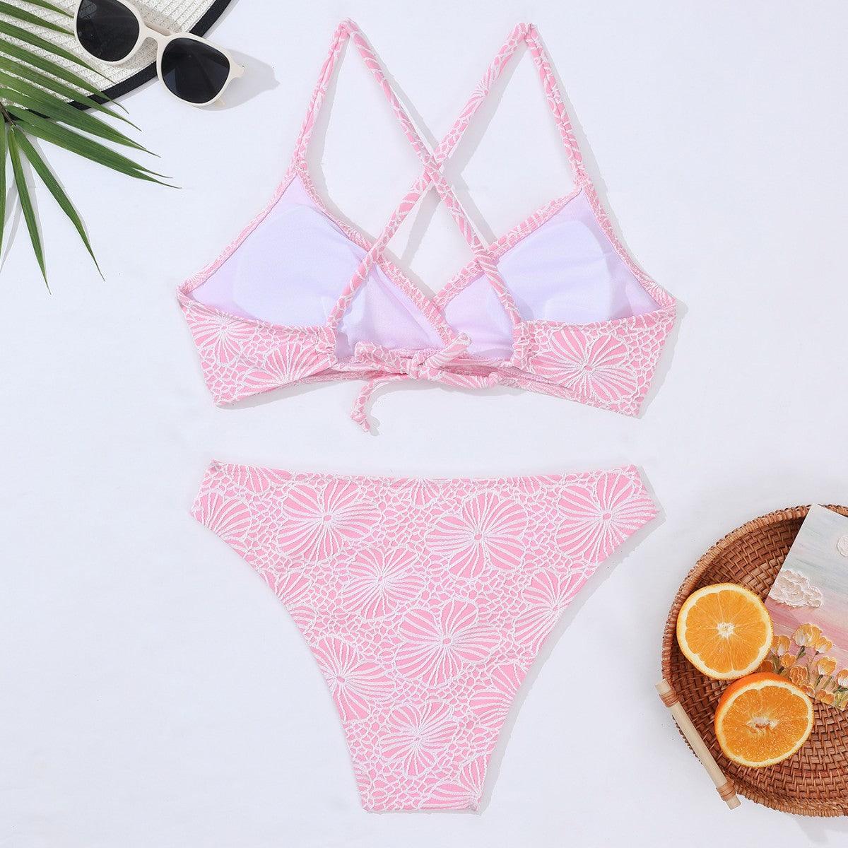 Lace up sexy bikini swimsuit