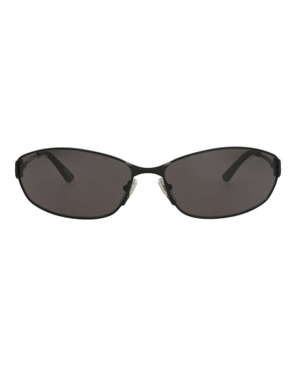 Balenciaga Square-Frame Metal Sunglasses